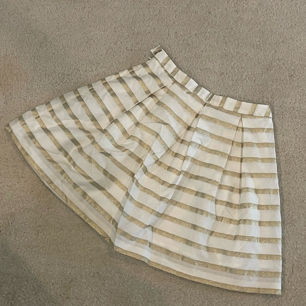 Lilly Pulitzer Gold & White skirt